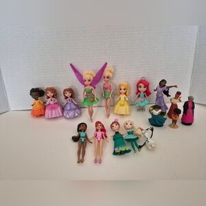 Mixed Lot Disney Toys Dolls Tinkerbell Sofia The First Frozen Ariel And More